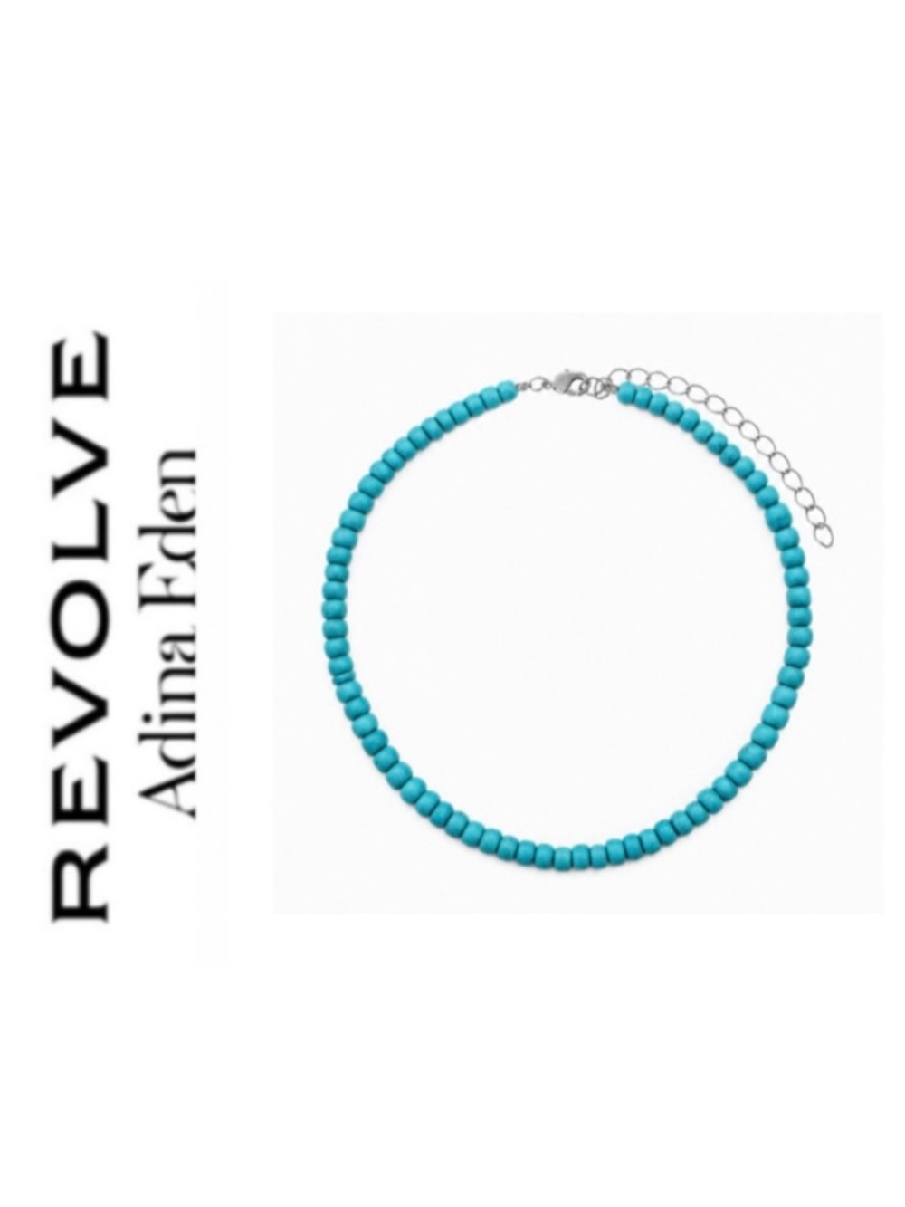 Revolve x Adina Eden Turquoise Beaded Necklace
